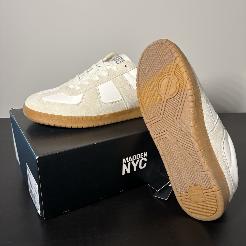 Madden NYC White& beige Mens Shoes SIZE 9 NWT And Box - Picture 3 of 6